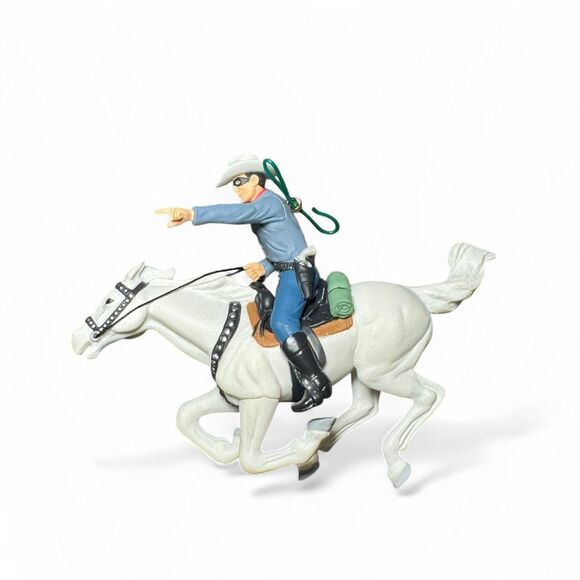 Hallmark Keepsake 2000 The Lone Ranger Ornament Silver Horse Western Cowboy Duan - Picture 3 of 6